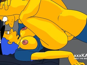 police marge tries to arrest snake but he fucks her (the simpsons)