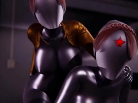 twins sex scene in atomic heart l 3d animation