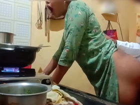 indian sexy wife got fucked while cooking
