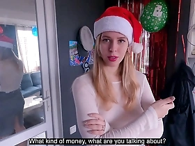 coal or cock? - santa fulfills the wish of a naughty milf