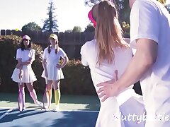 tennis court gangbang