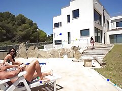 blonde can’t resist anal fucking by the pool