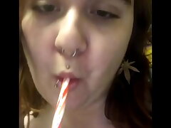 i suck my candy cane starring lexii sapphire