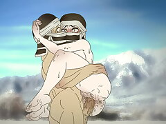 *telehab* kakushi froze on the mountains and decided to warm up by fucking !hentai - demon slayer 2d (anime cartoon )