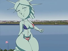 statue of liberty — tansau (porn animation, 18 )